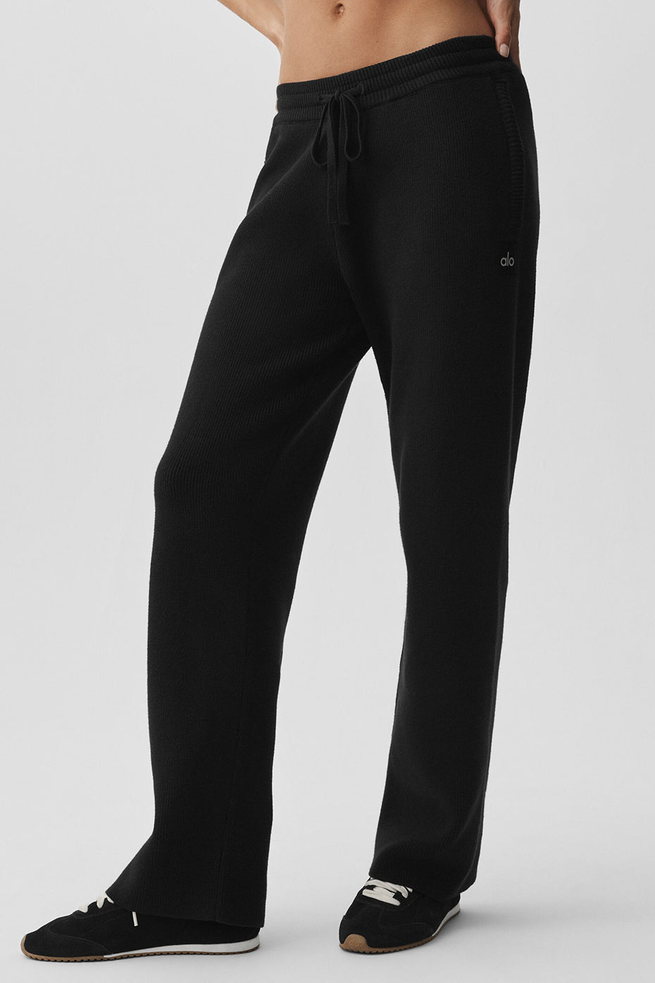 Pantalon De Survêtement Coupe Droite Scholar - Noir