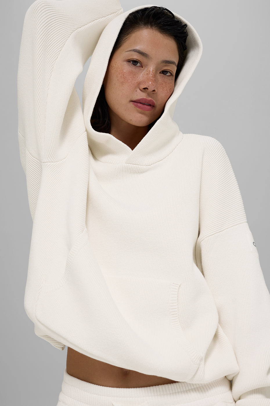 Pull À Capuche Scholar - Ivory