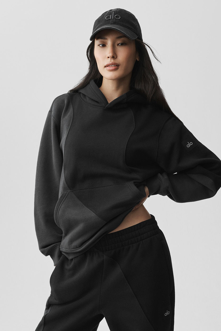 Sweat à capuche Make Waves - Vintage Black Tonal