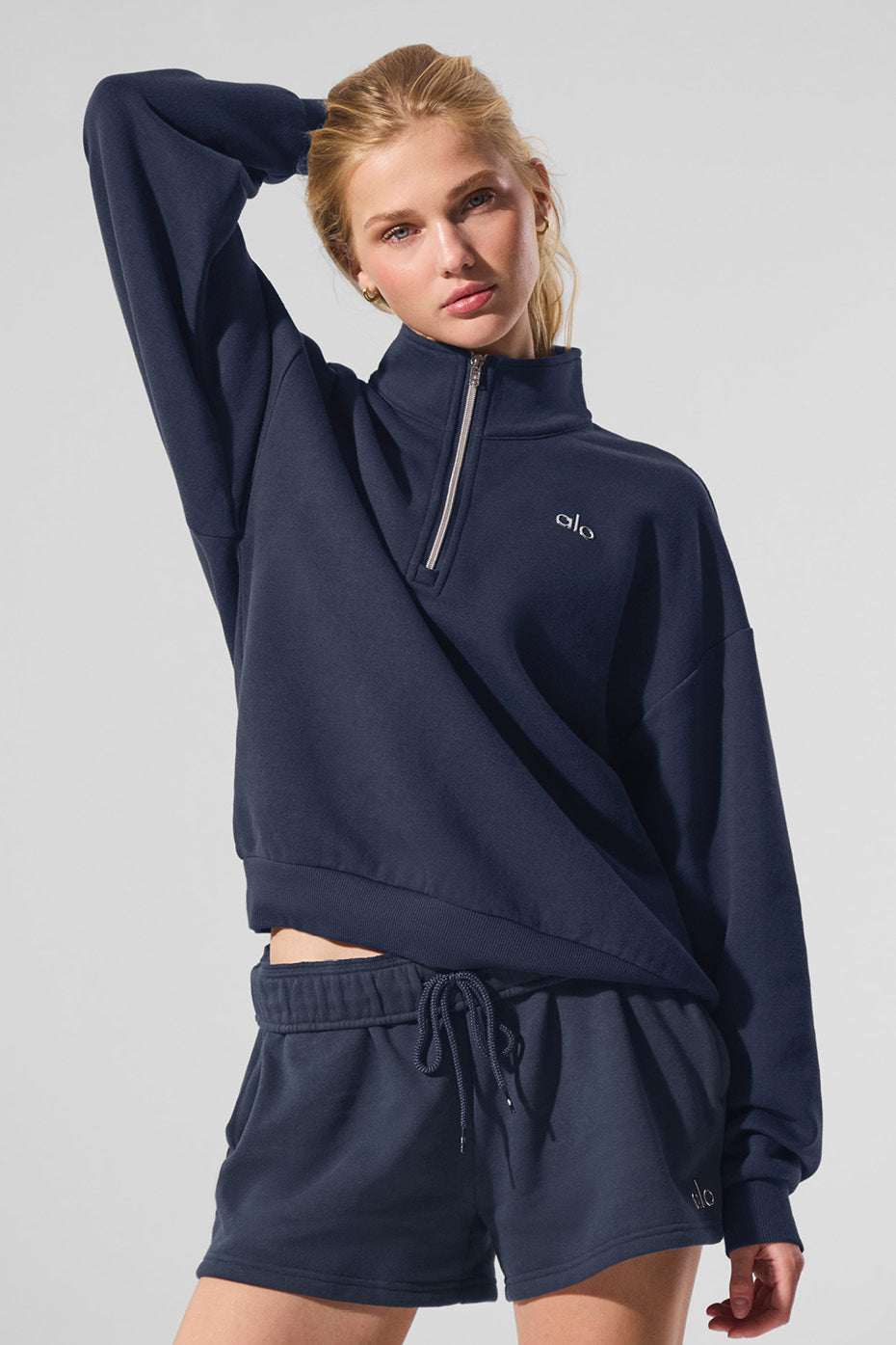 Pull Zippé 1/4 Accolade - Navy