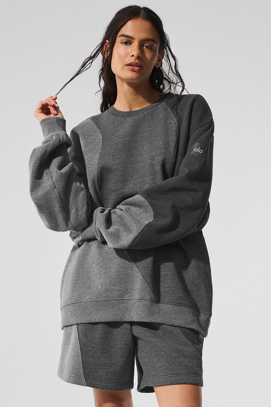 Pull Col Ras-Du-Cou Make Waves - Dark Heather Grey Tonal