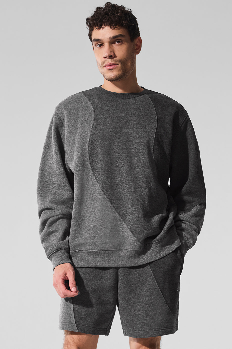 Pull Col Ras-Du-Cou Make Waves - Dark Heather Grey Tonal
