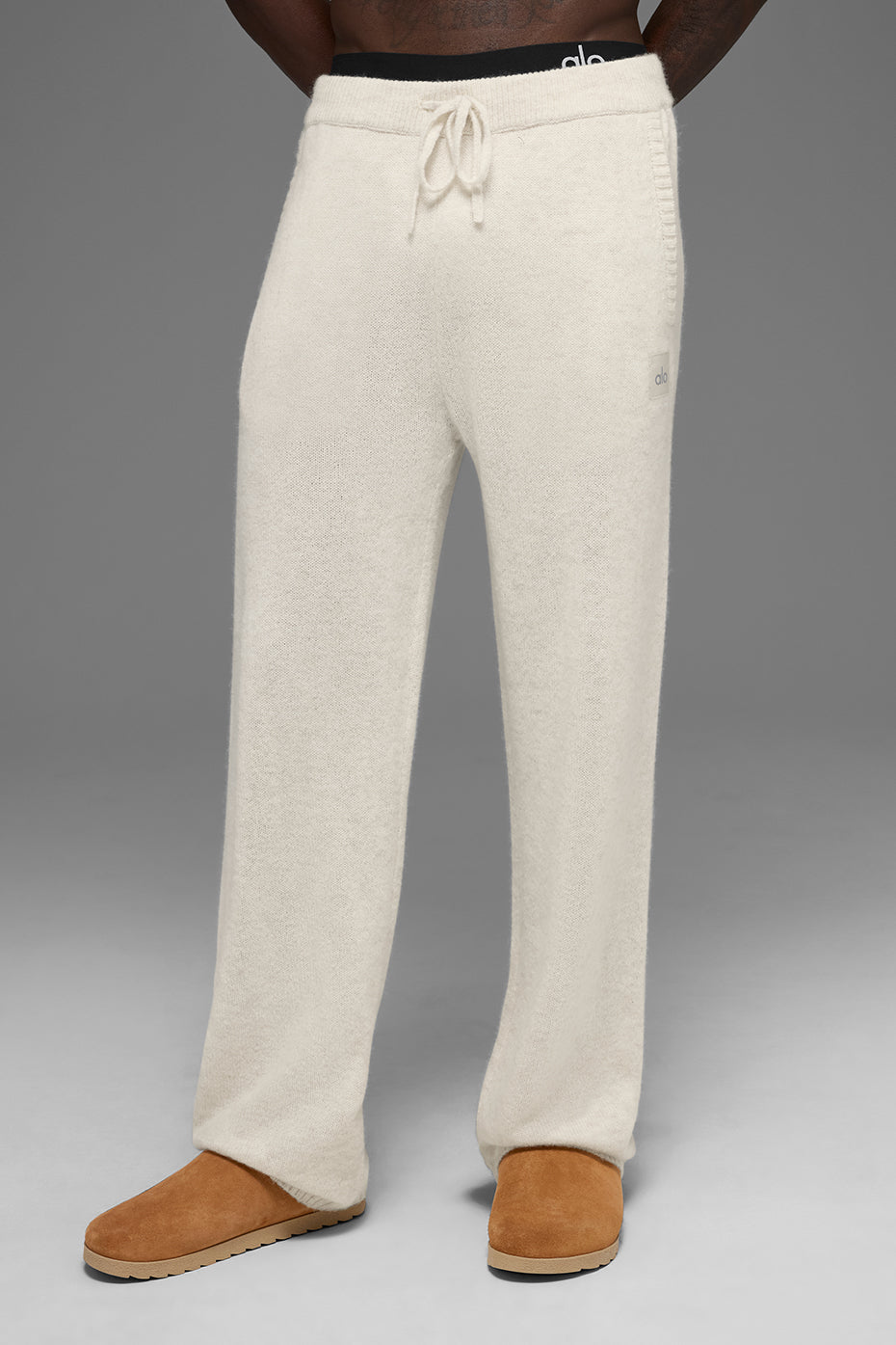 Pantalon De Survêtement En Laine Et Cachemire New Class - Bone Heather