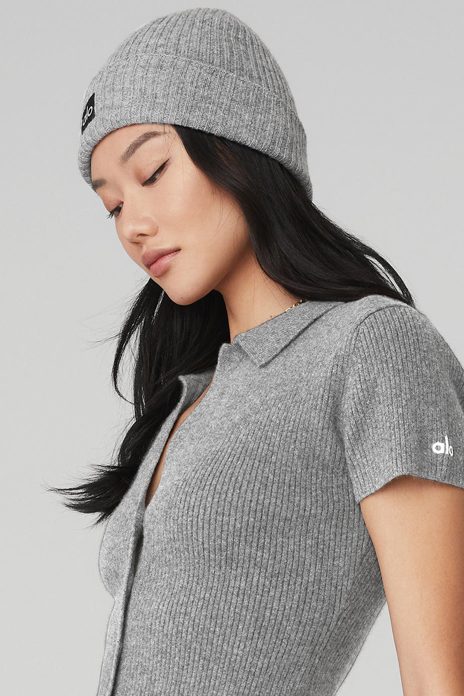 Bonnet En Cachemire - Dove Grey Heather