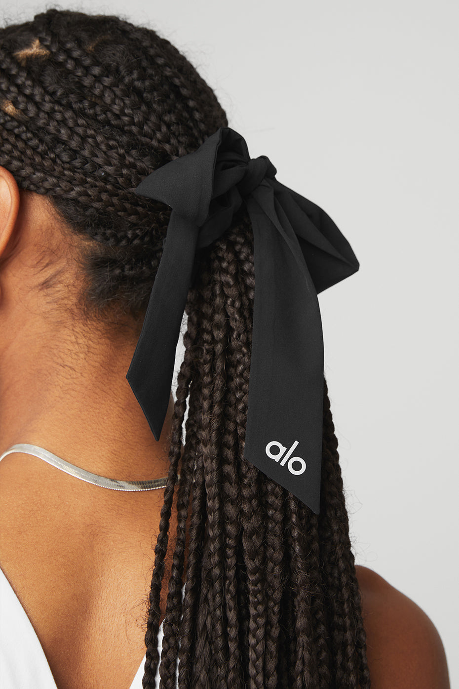 Chouchou Avec Nœud Love Knots - Noir