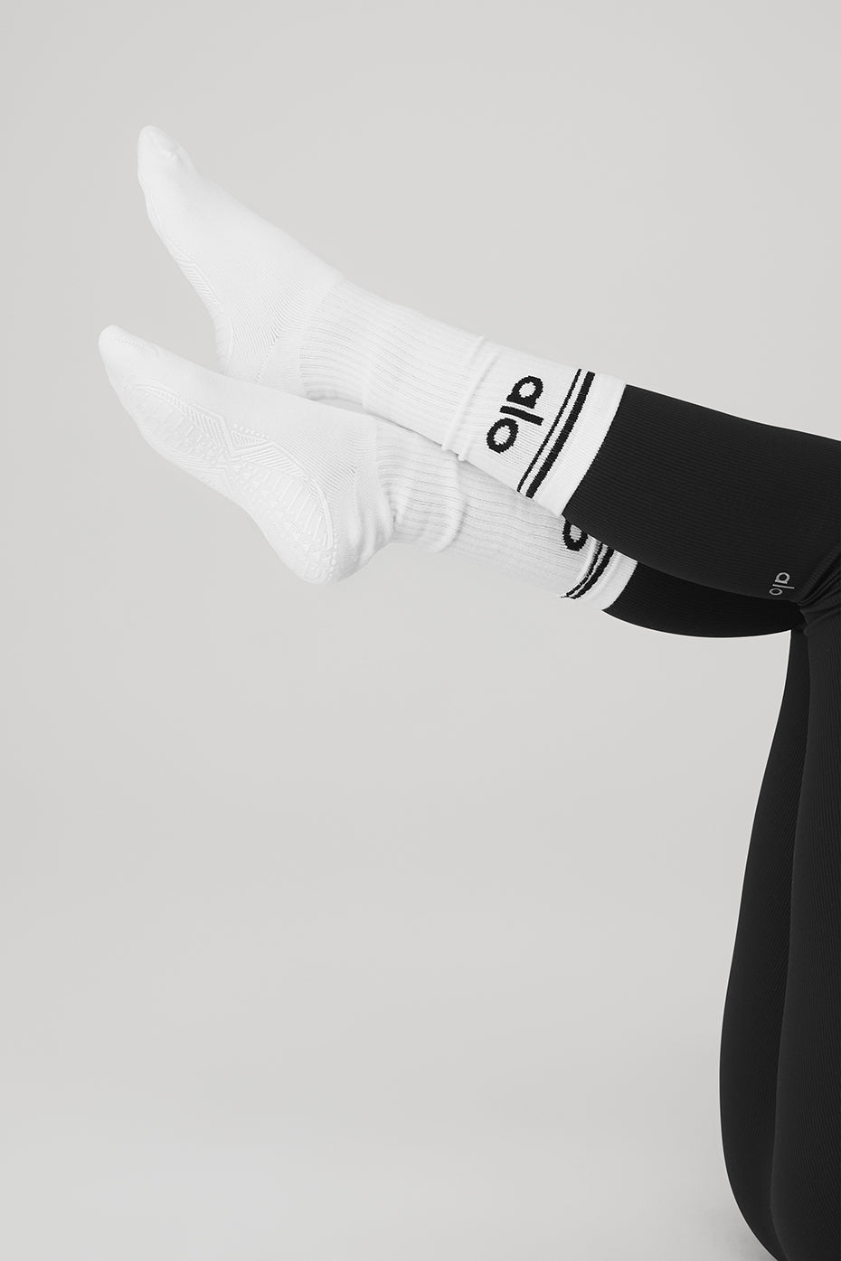 Chaussettes Barre Throwback Pour Femmes - Blanc/Noir