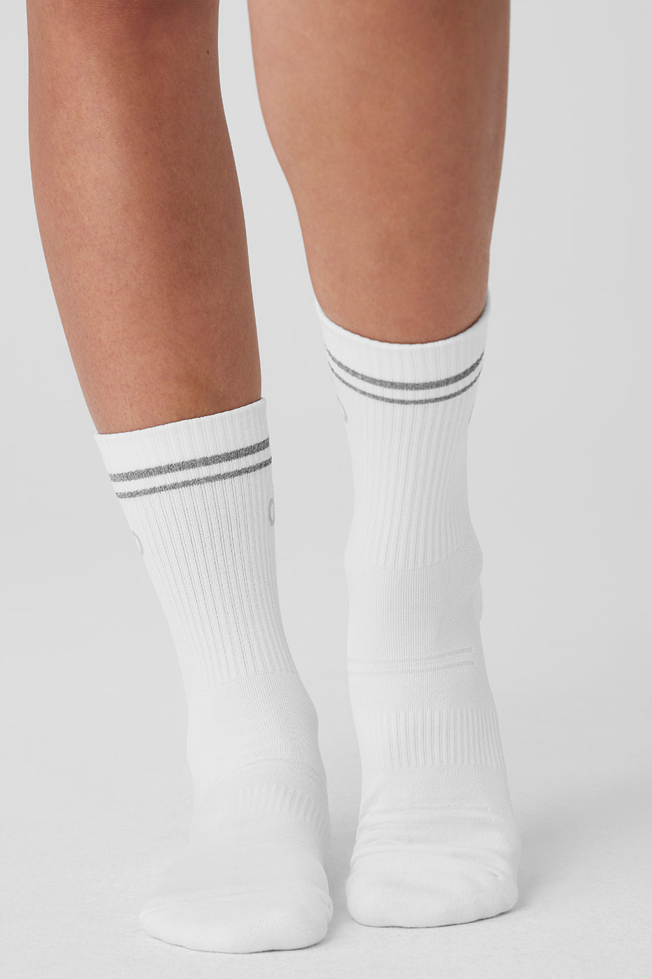 Chaussettes Techniques Mi-Hautes Unisexes - Blanc