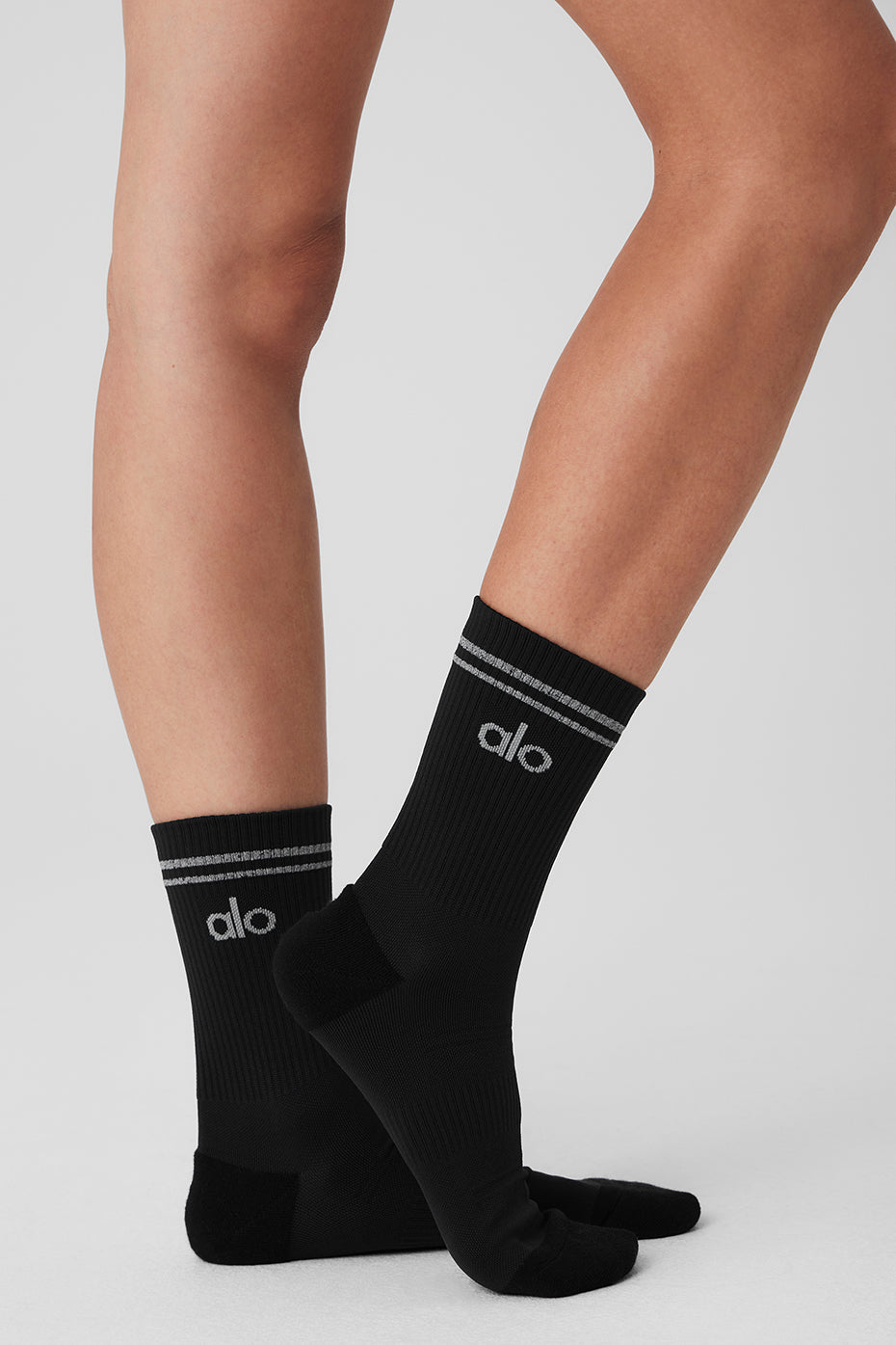 Chaussettes Techniques Mi-Hautes Unisexes - Noir