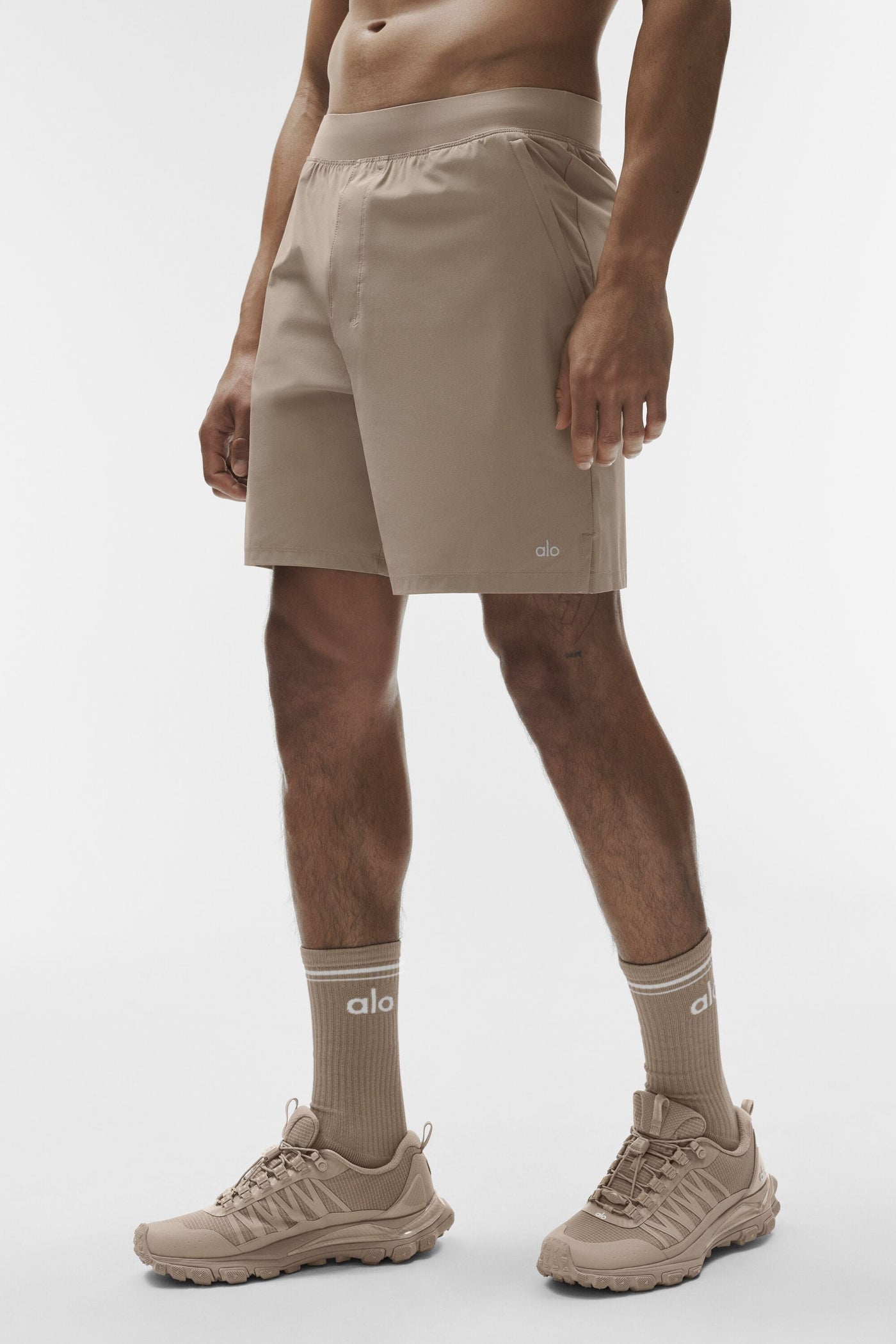 Chaussettes Unisexes Throwback - Gravel/Blanc