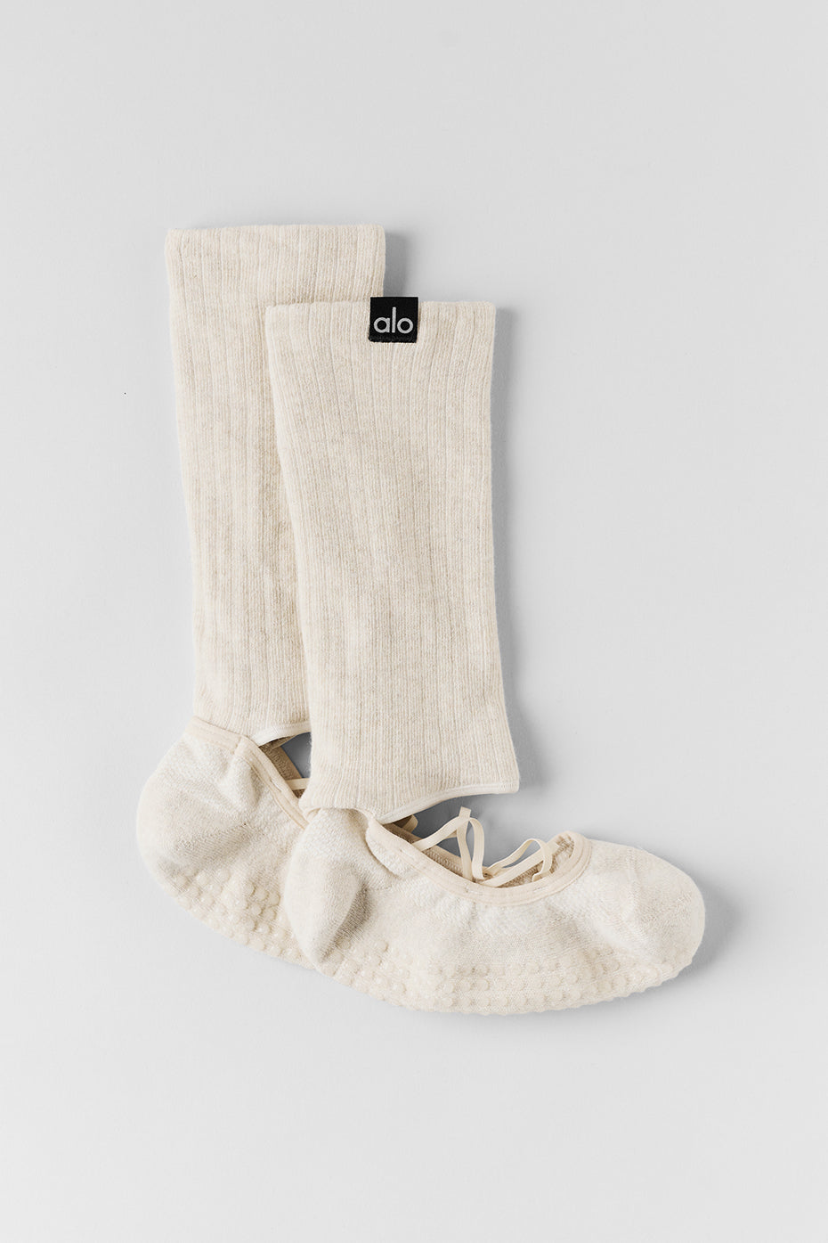 Chaussettes Anti-Dérapantes Strappy Siren Pour Femmes - Oatmeal Heather