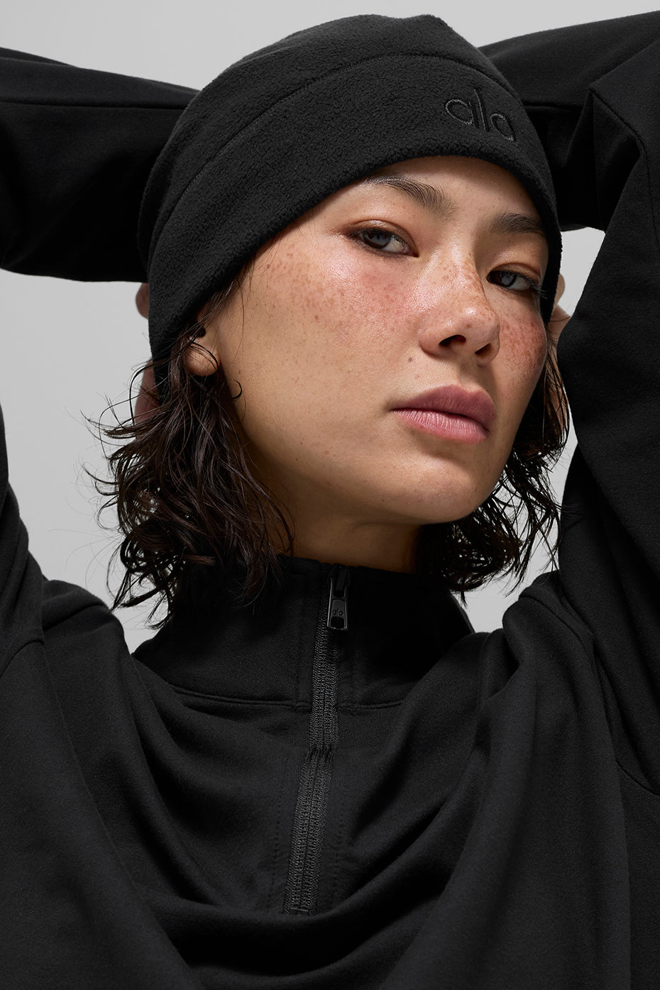Bonnet En Polaire Technique - Noir/Noir
