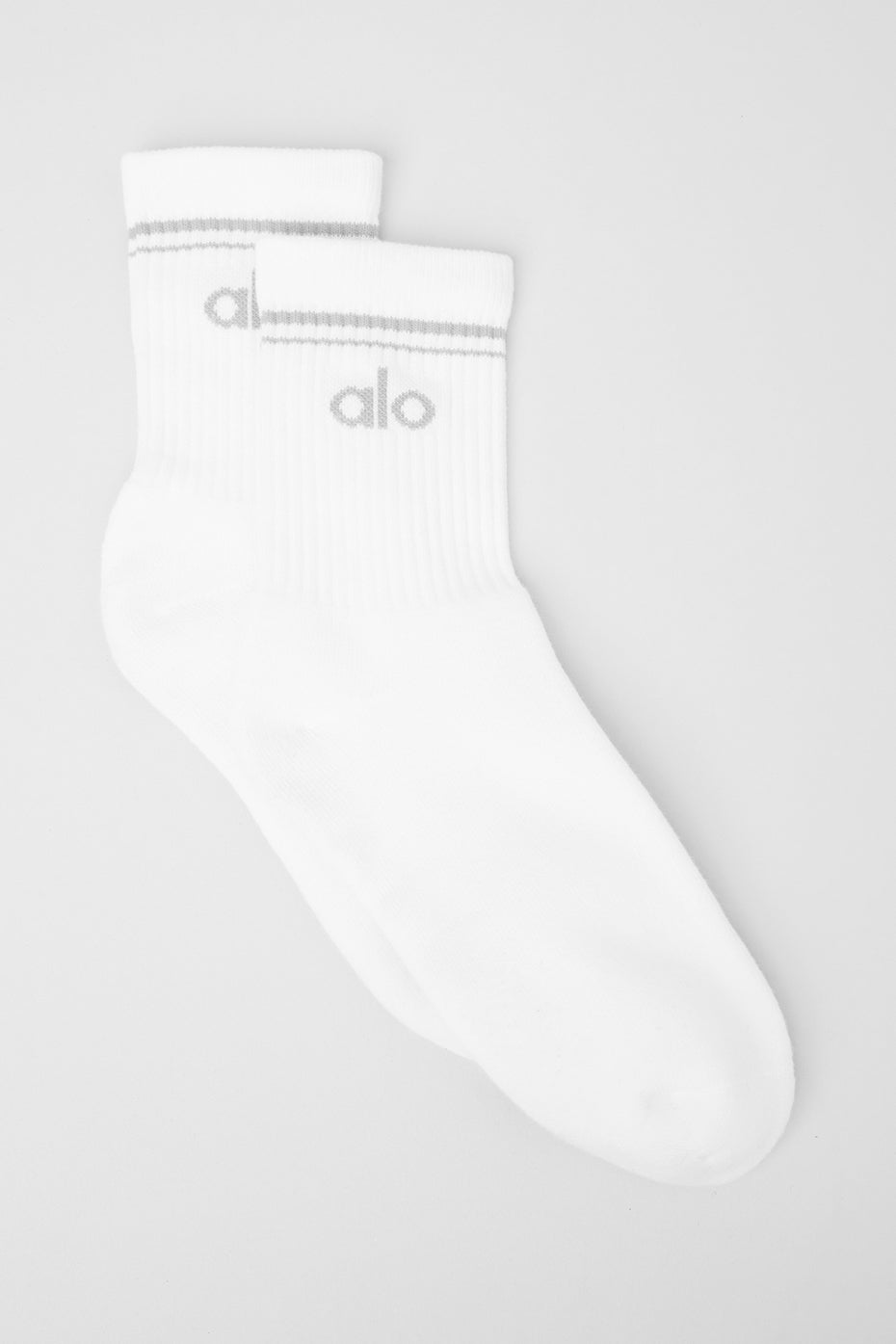 Chaussettes Mi-Hautes Unisexes Throwback - Blanc/Titanium