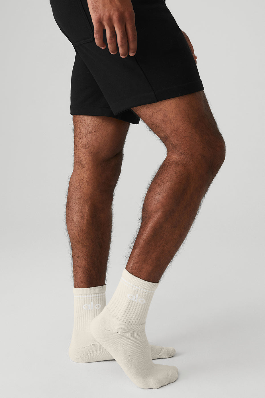 Chaussettes Mi-Hautes Unisexes Throwback - Bone/Blanc