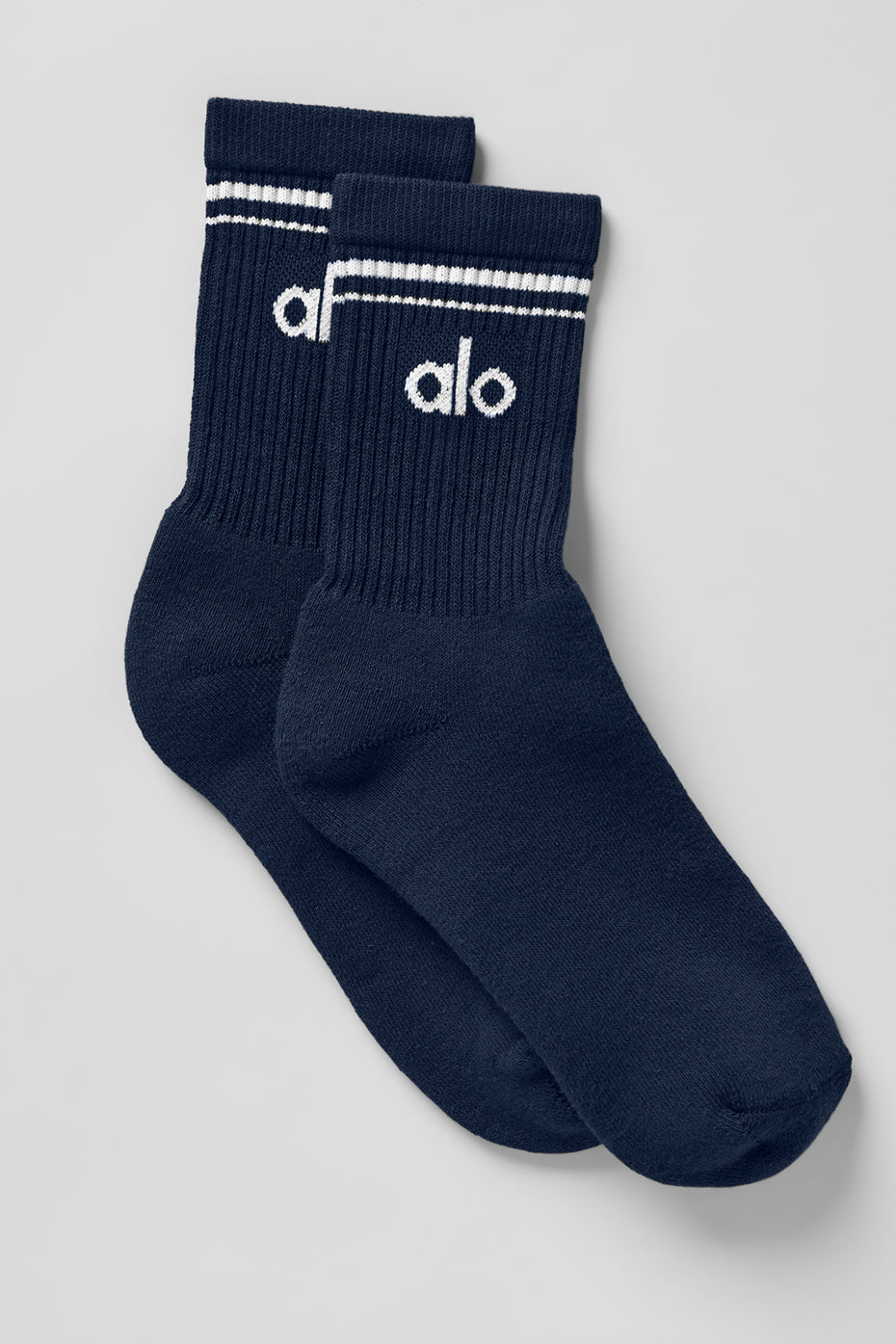Chaussettes Mi-Hautes Unisexes Throwback - Navy/Blanc