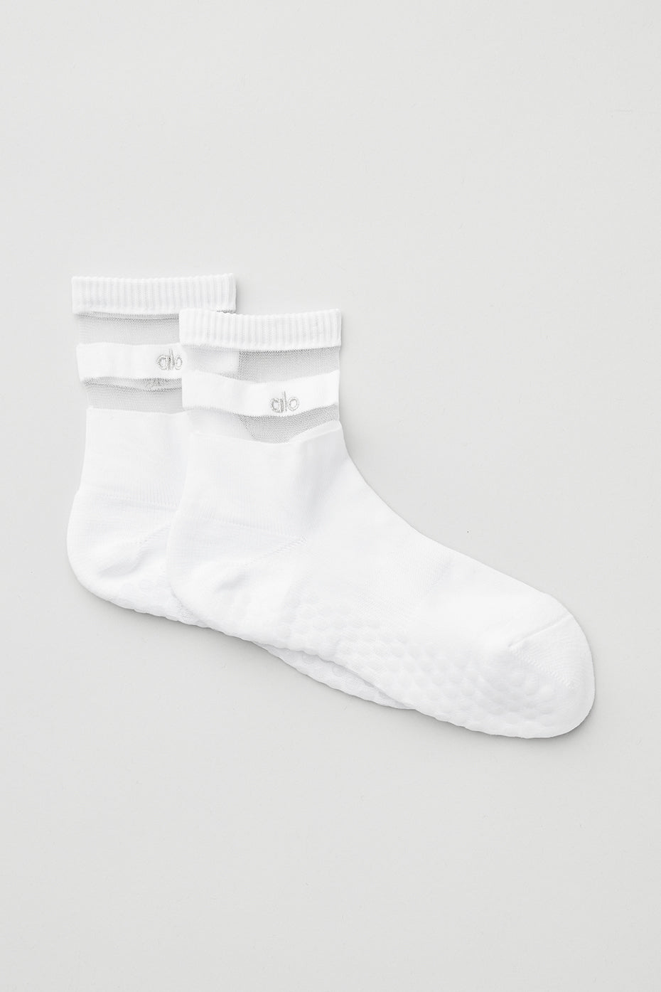 Chaussettes Anti-Dérapantes Pulse Pour Femmes - Blanc