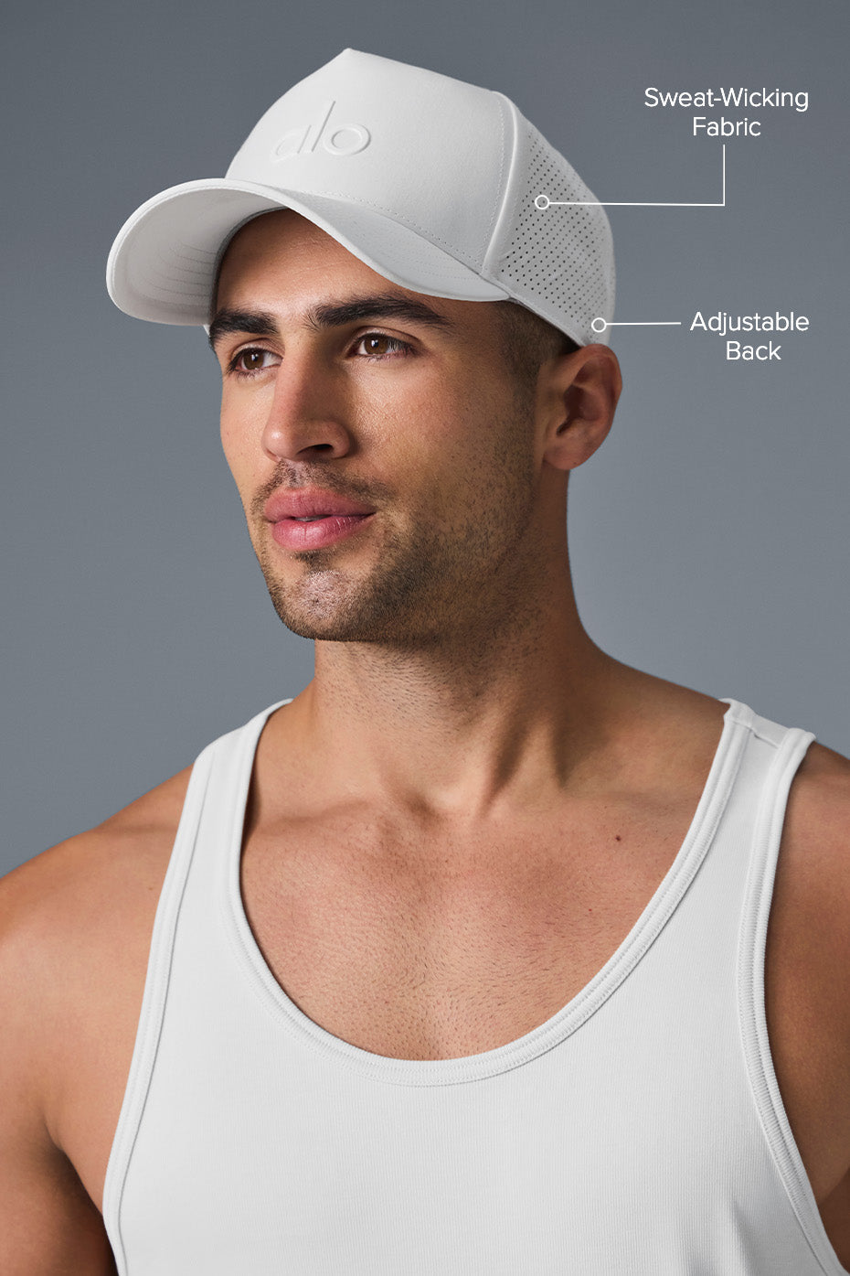 Casquette Technique District Trucker - Blanc