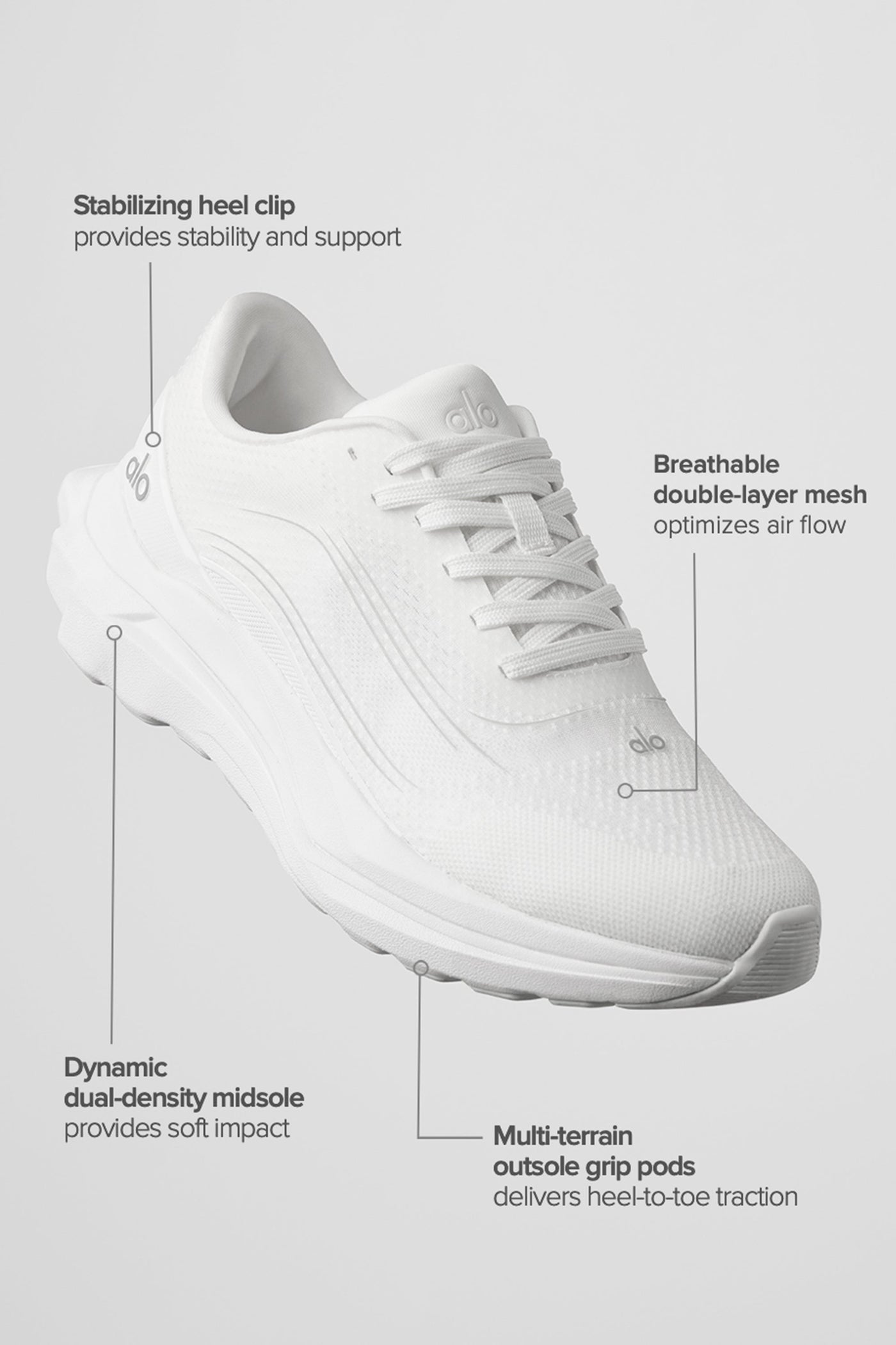Sneaker De Course ALO Runner - Blanc/Blanc