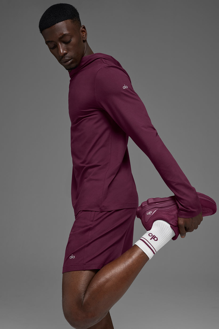 Sneaker De Course ALO - Burgundy
