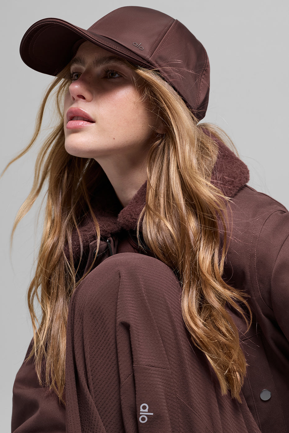Casquette En Satin Off-Duty - Brownstone