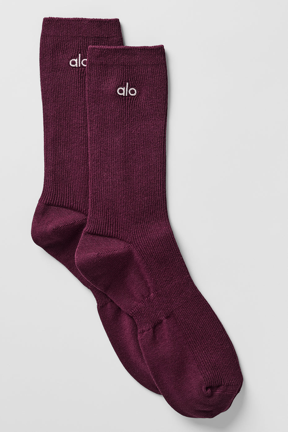 Chaussettes Mi-Hautes Unisexes Understated - Bordeaux