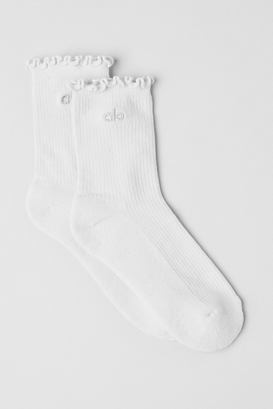Chaussettes Lettuce Edge Pour Femmes - Blanc