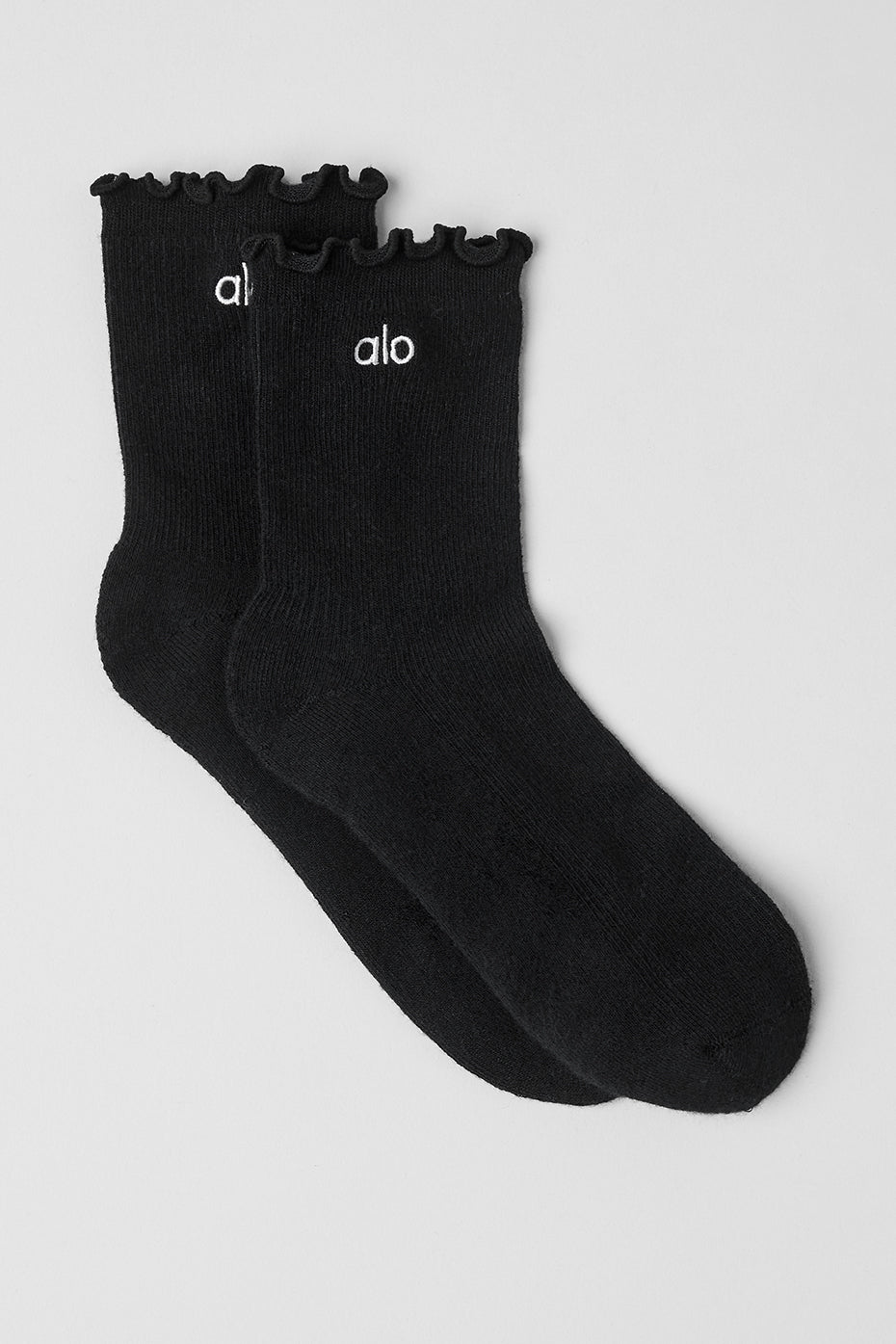 Chaussettes Lettuce Edge Pour Femmes - Noir