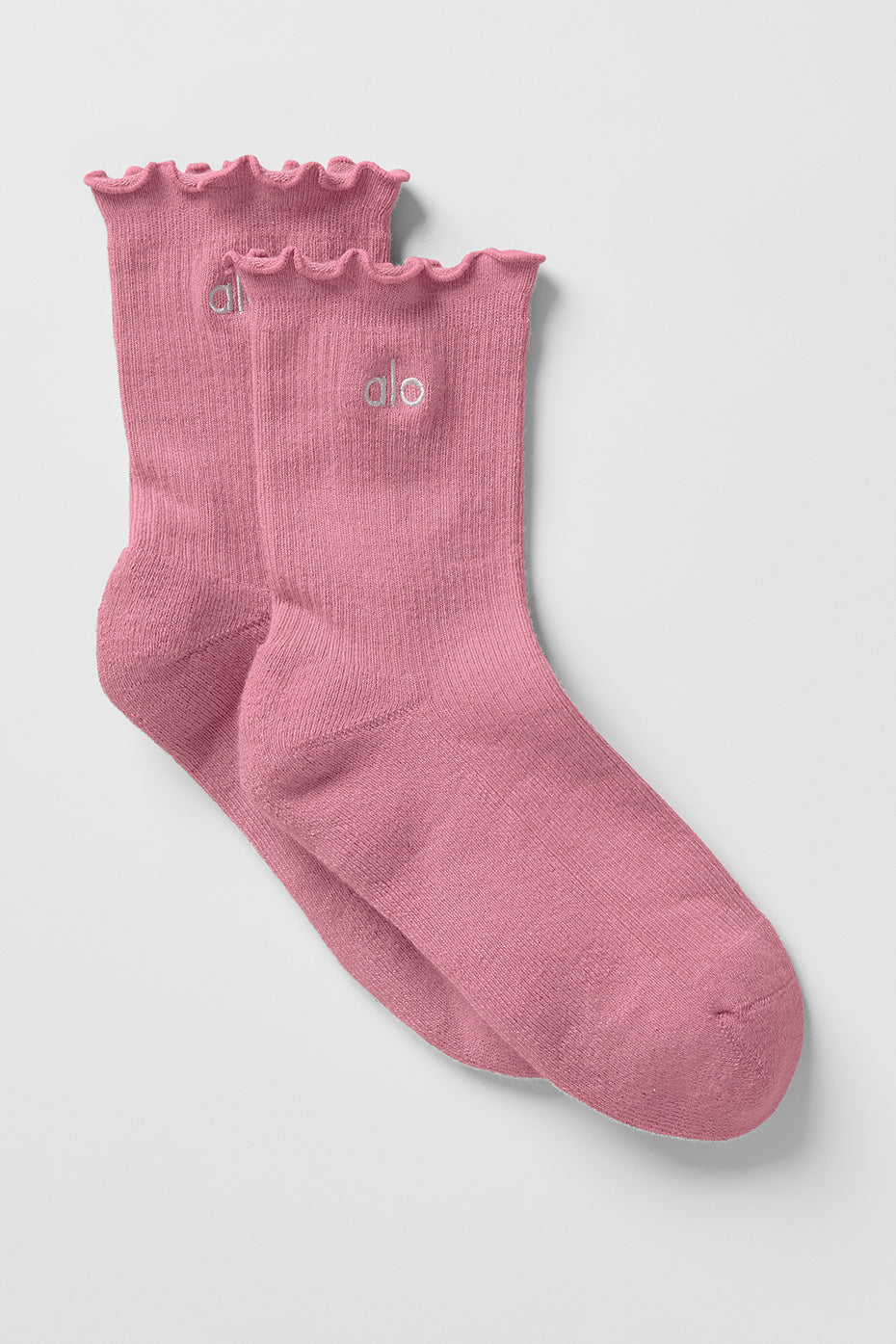 Chaussettes Lettuce Edge Pour Femmes - Pink Wild Rose