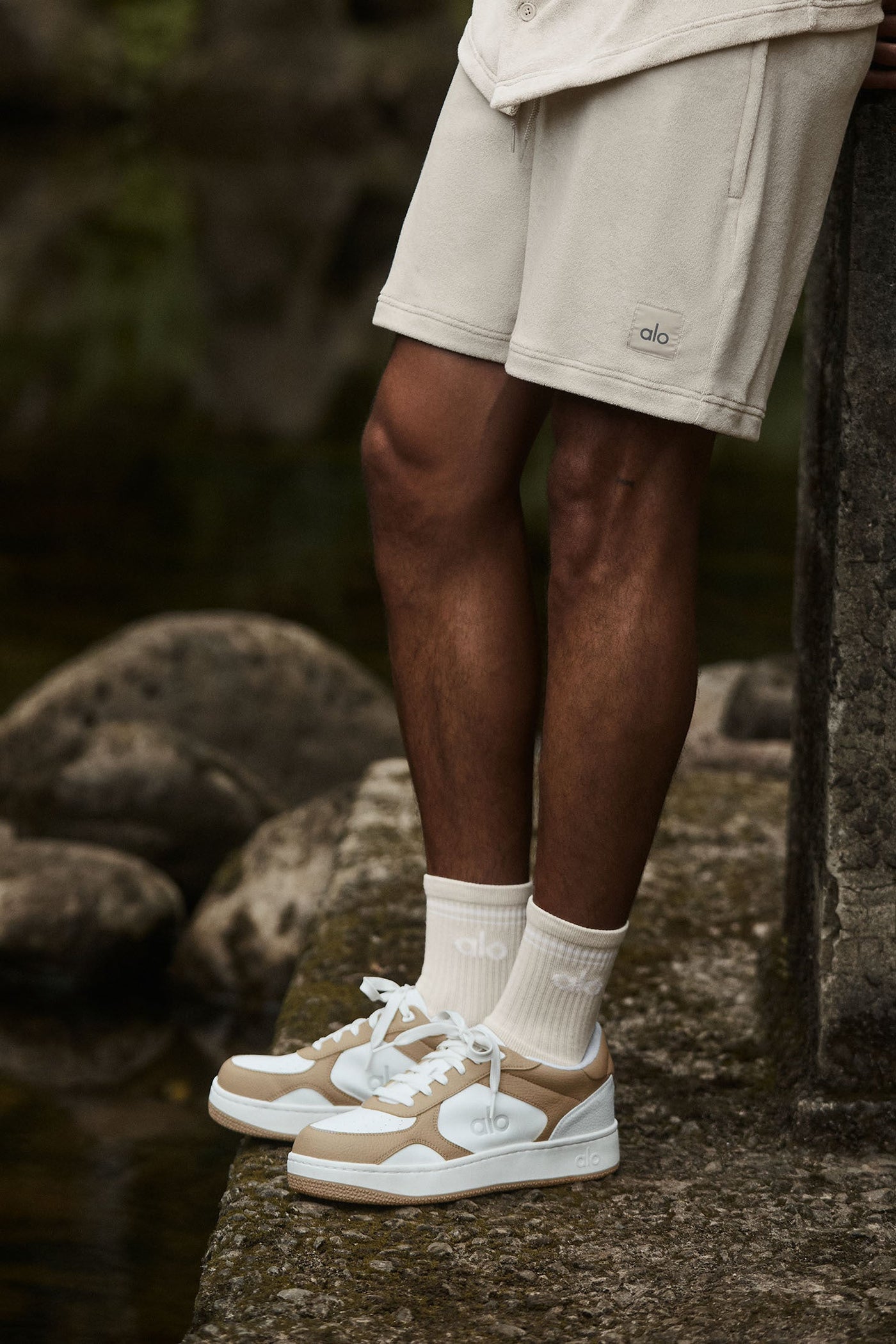 Baskets ALO Recovery Mode - Gravel/Blanc