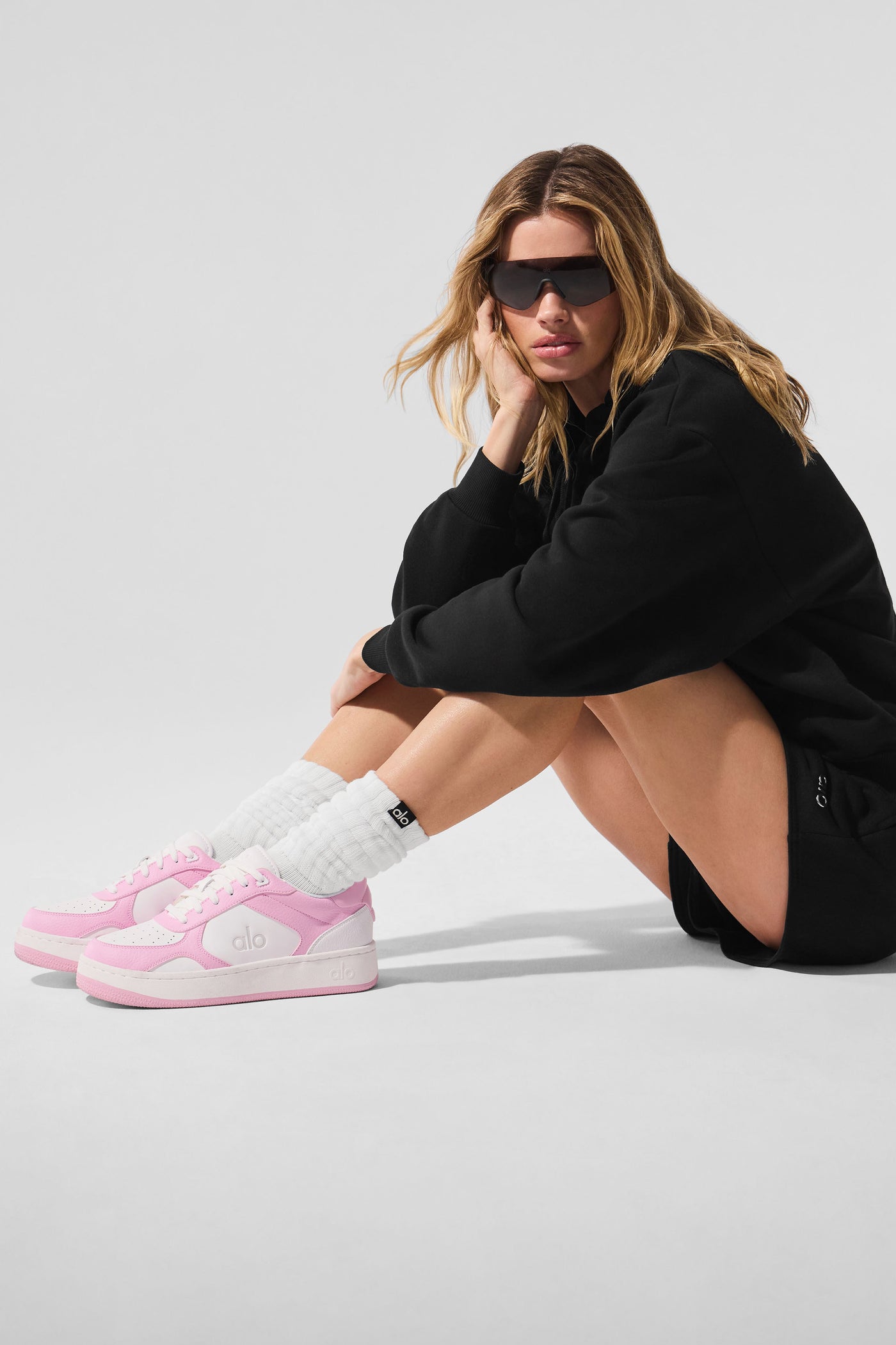 Baskets ALO Recovery Mode - Rose/Blanc