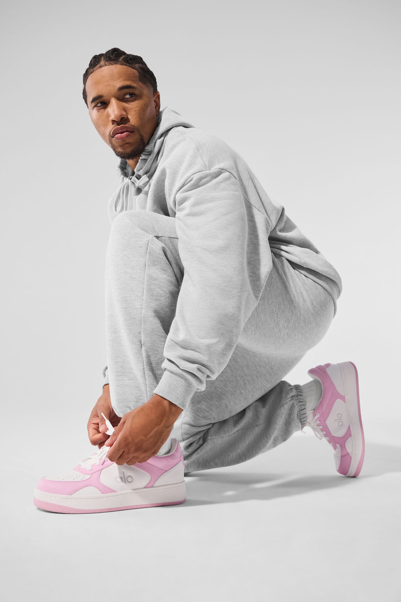 Baskets ALO Recovery Mode - Rose/Blanc