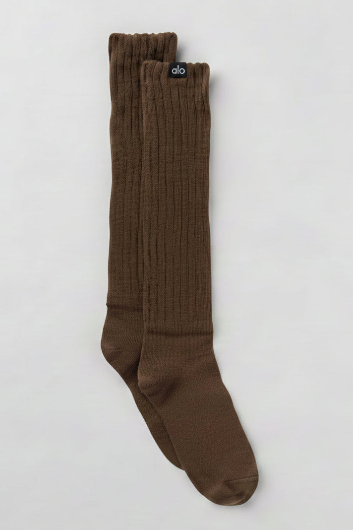 Chaussettes Unisexes Scrunch - Espresso