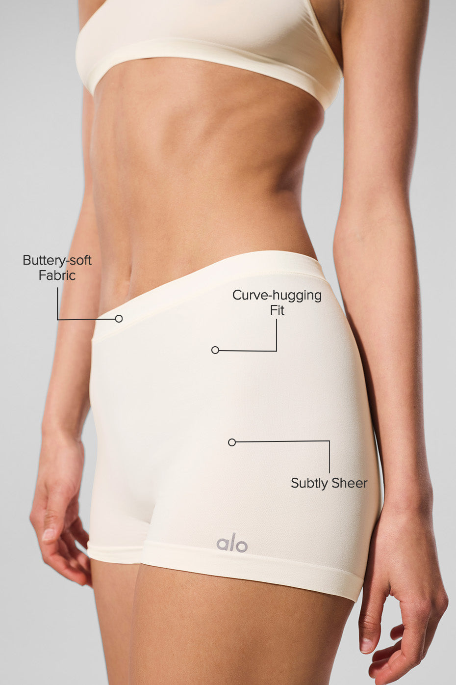 Shorty Sheer Glow - Ivory