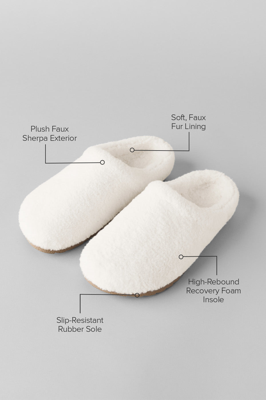 Chaussons Sherpa Recovery - Ivory