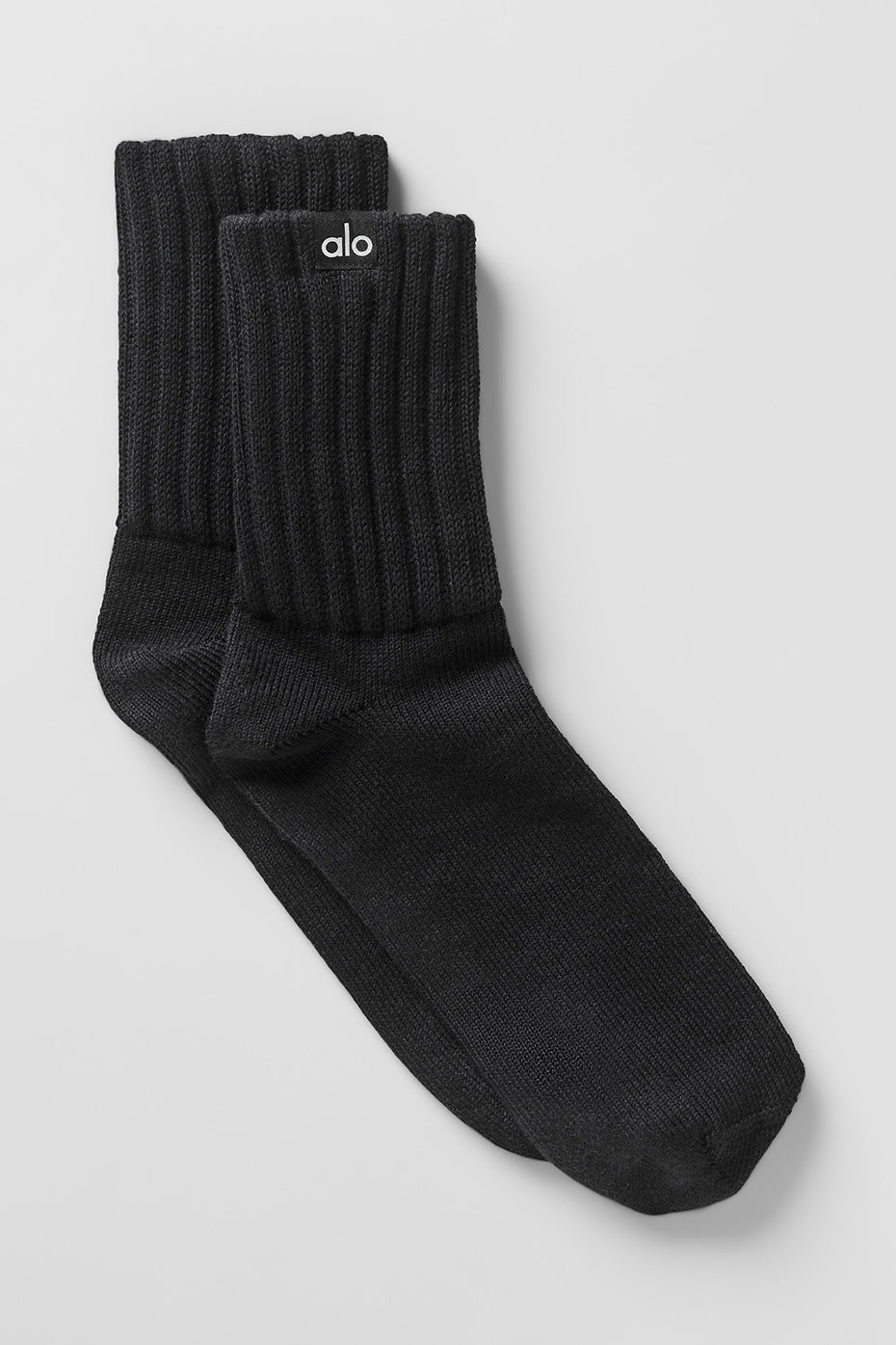Chaussettes Mi-Hautes Unisexes Scrunch - Noir
