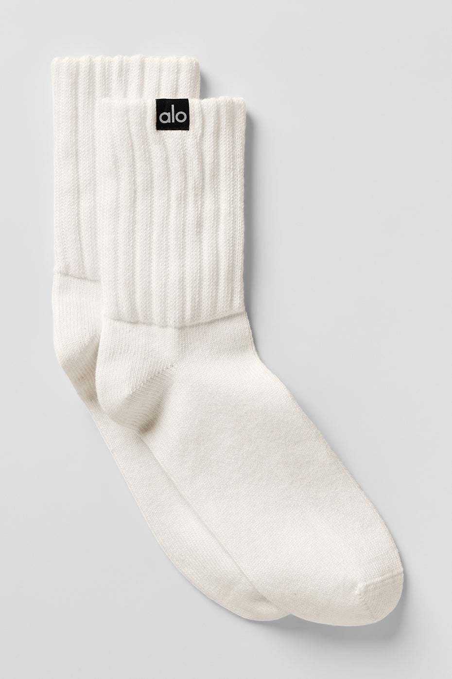 Chaussettes Mi-Hautes Unisexes Scrunch - Ivory