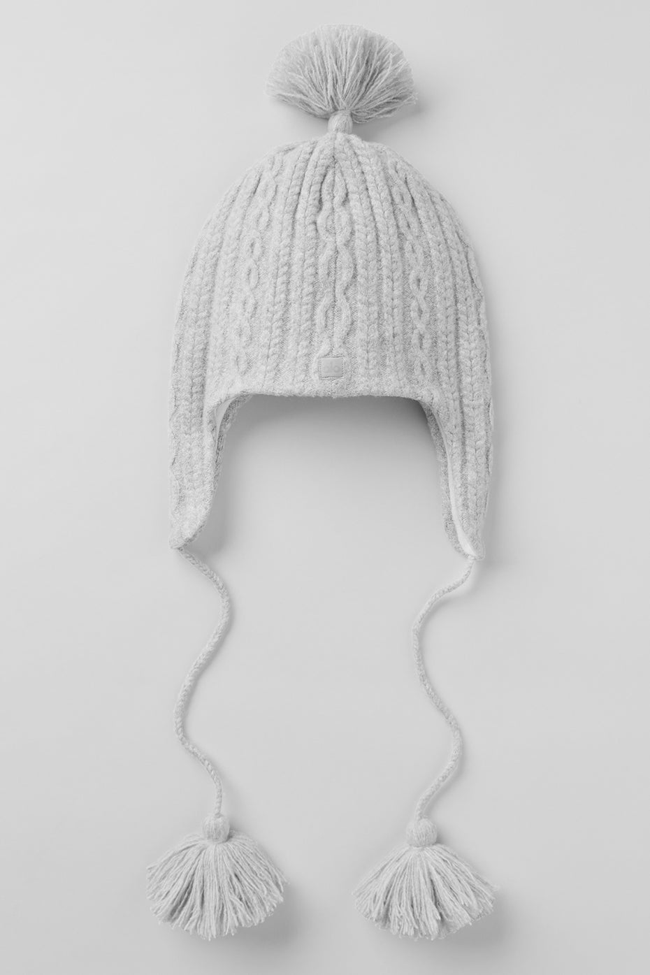 Bonnet Cache-Oreilles En Maille Torsadée Winter Bliss - Athletic Heather Grey