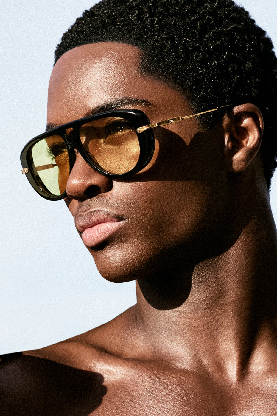 Lunettes De Soleil ALO Aviator - Noir/Jaune