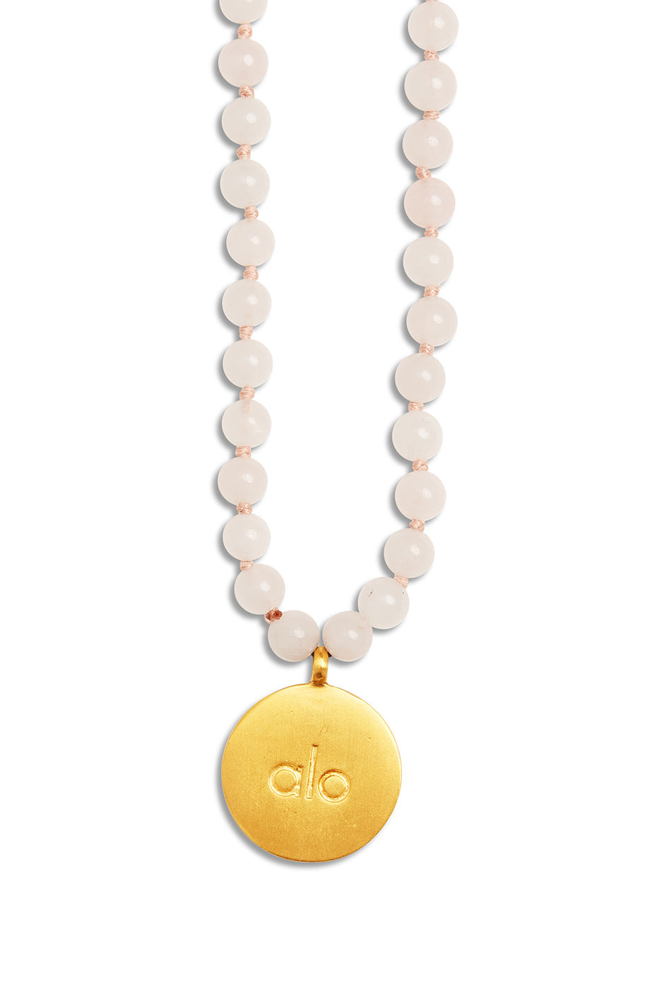 Collier Mala Quartz Rose