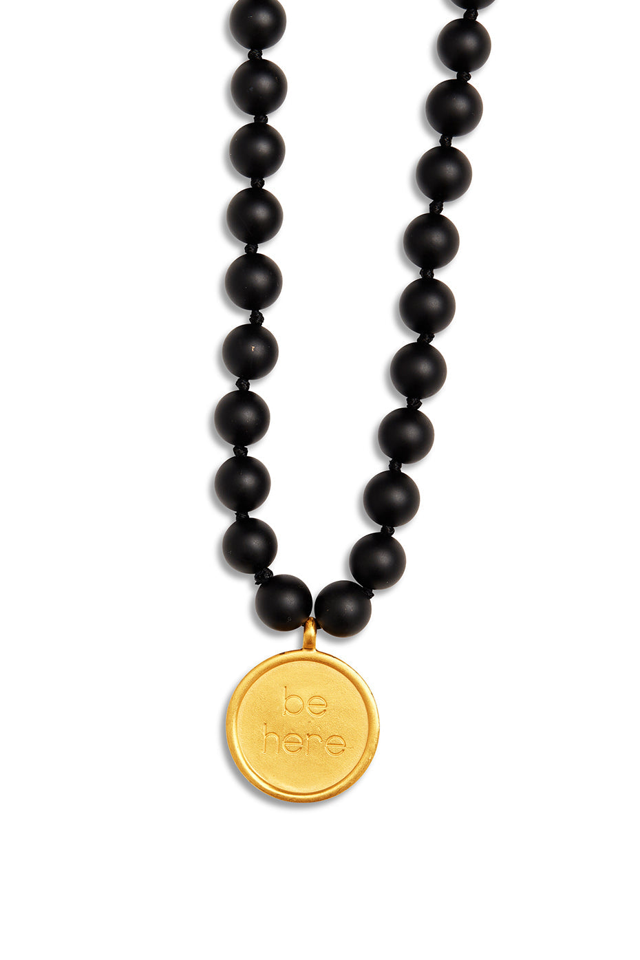 Collier Mala Onyx Noir