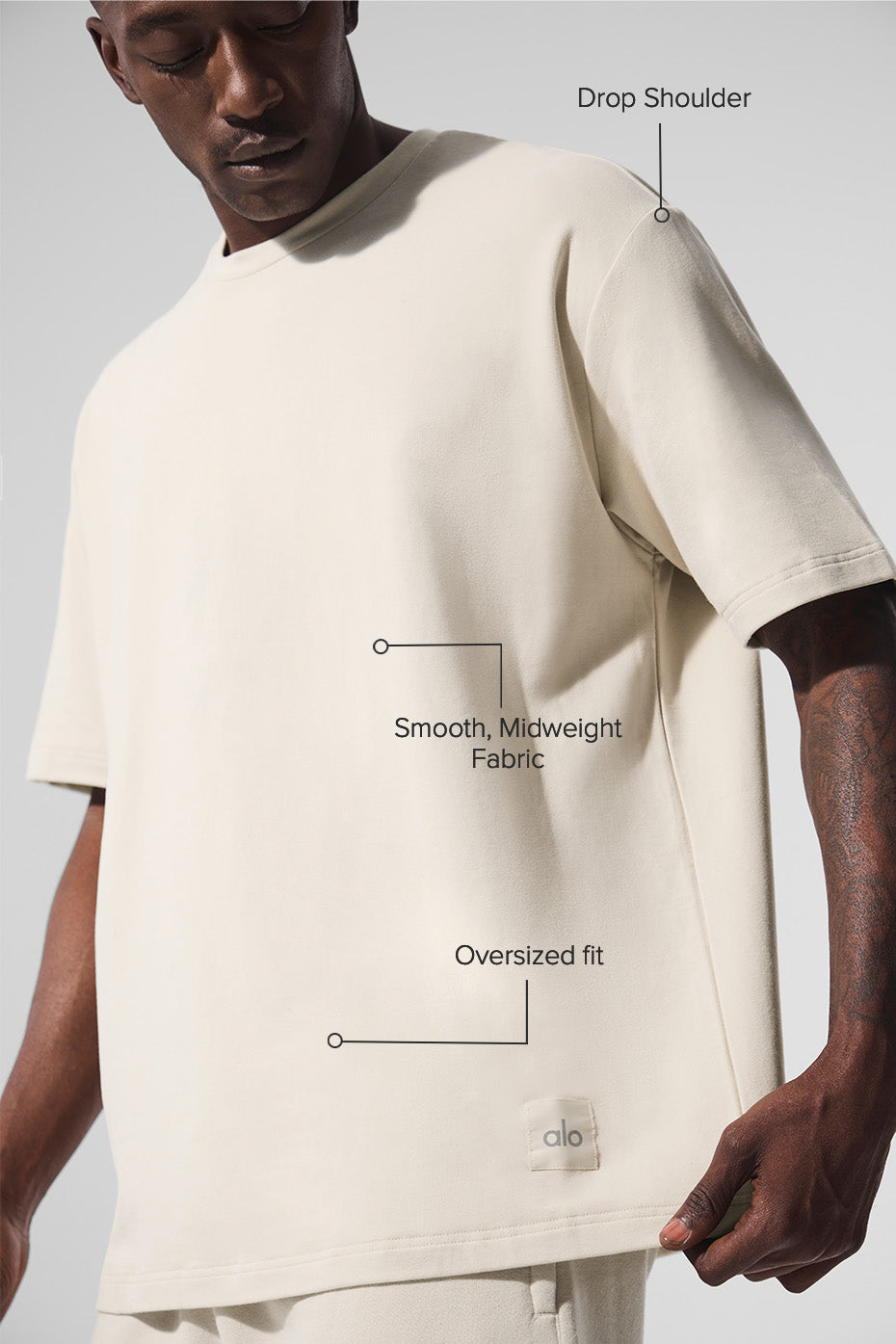 T-Shirt Double Take - Bone