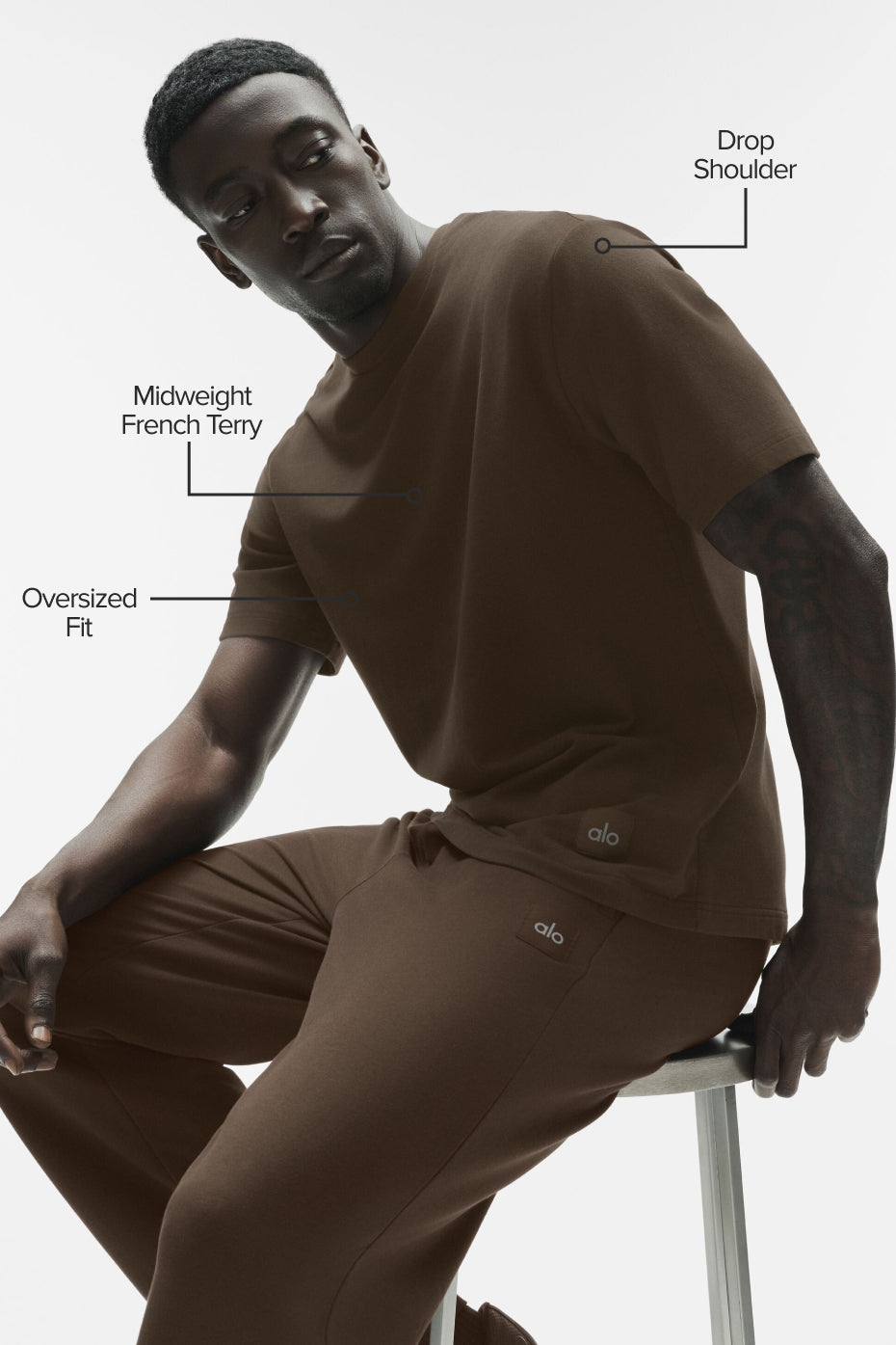 T-Shirt Double Take - Espresso