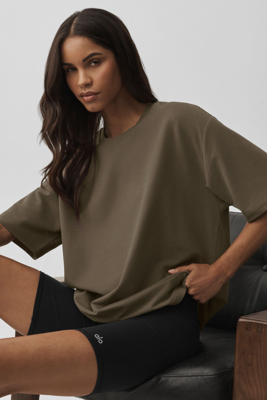 T-Shirt Double Take - Olive Tree