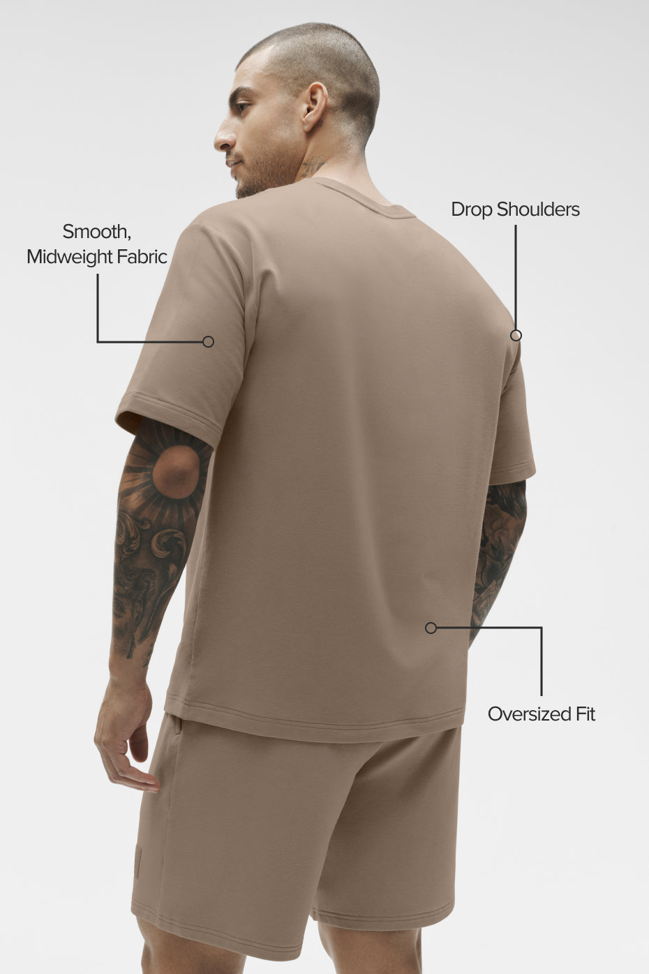 T-Shirt Double Take - Gravel