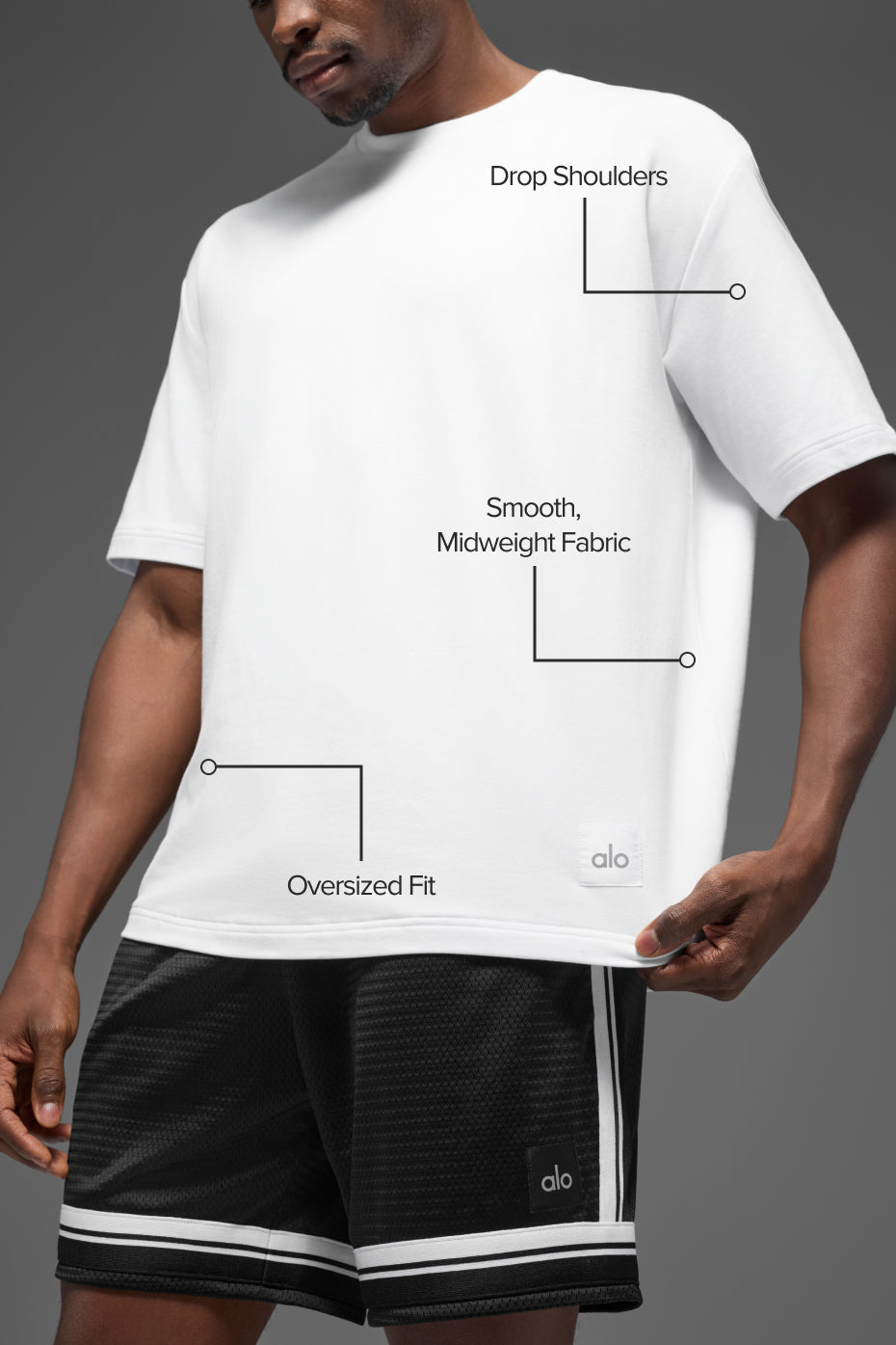 T-Shirt Double Take - Blanc