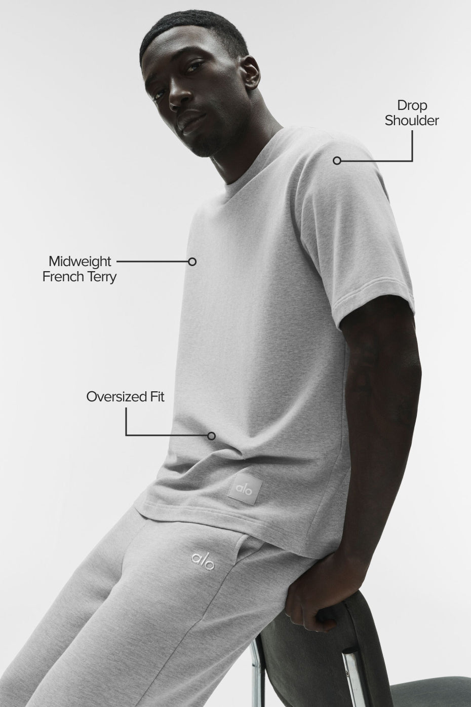 T-Shirt Double Take - Athletic Heather Grey