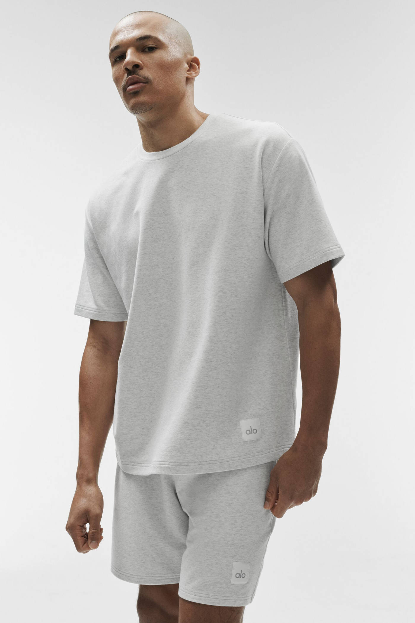 T-Shirt Double Take - White Heather