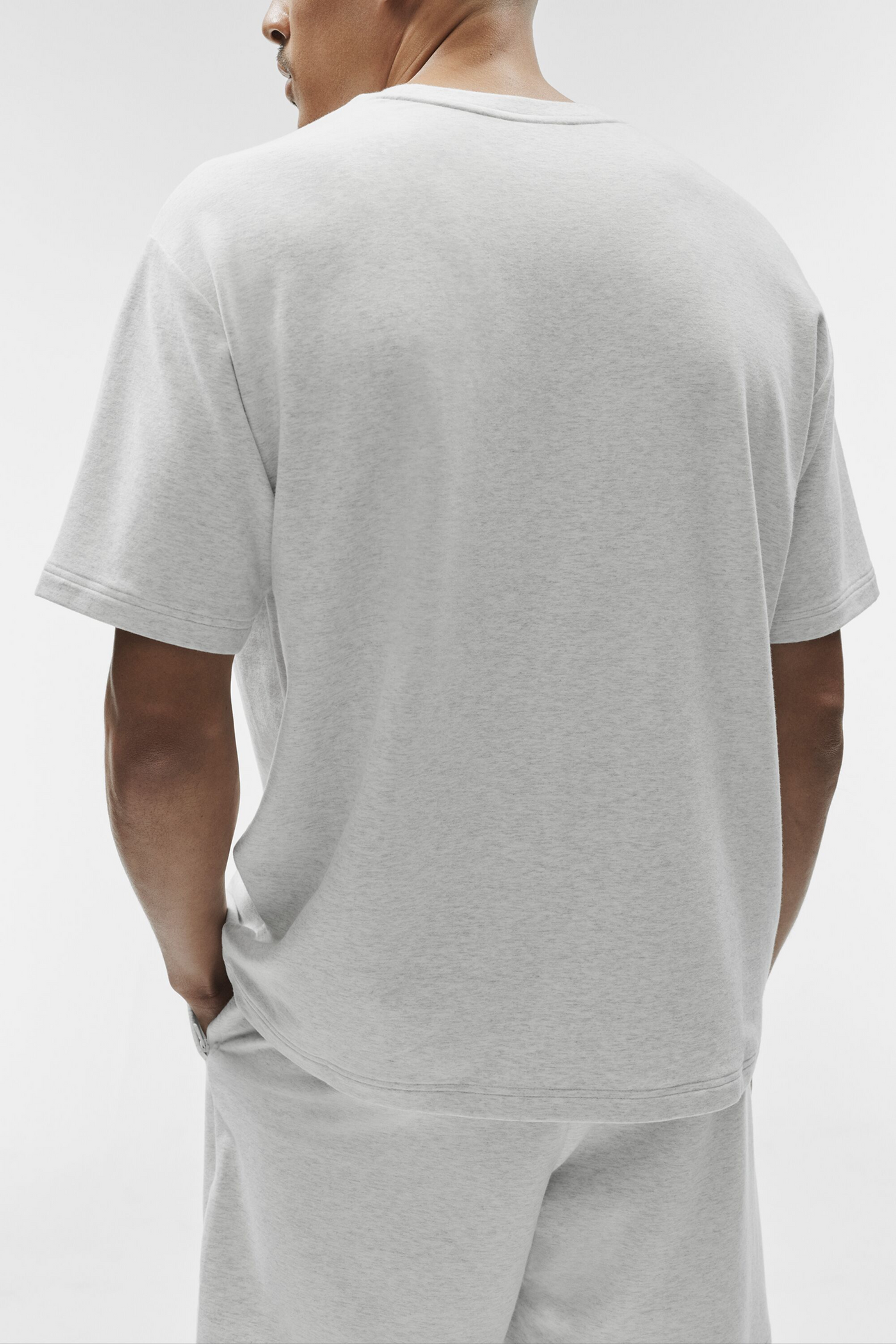 T-Shirt Double Take - White Heather
