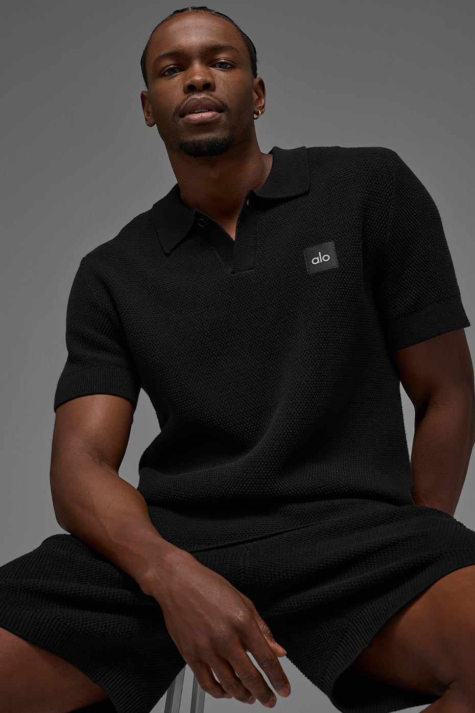 Polo En Maille Sports Club - Noir