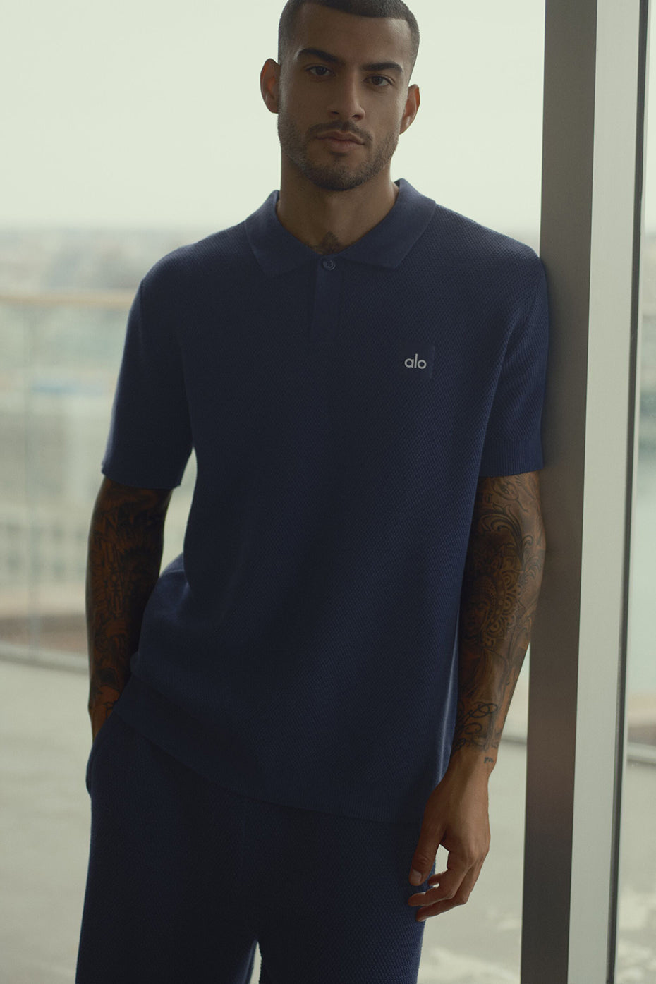 Polo En Maille Sports Club - Navy