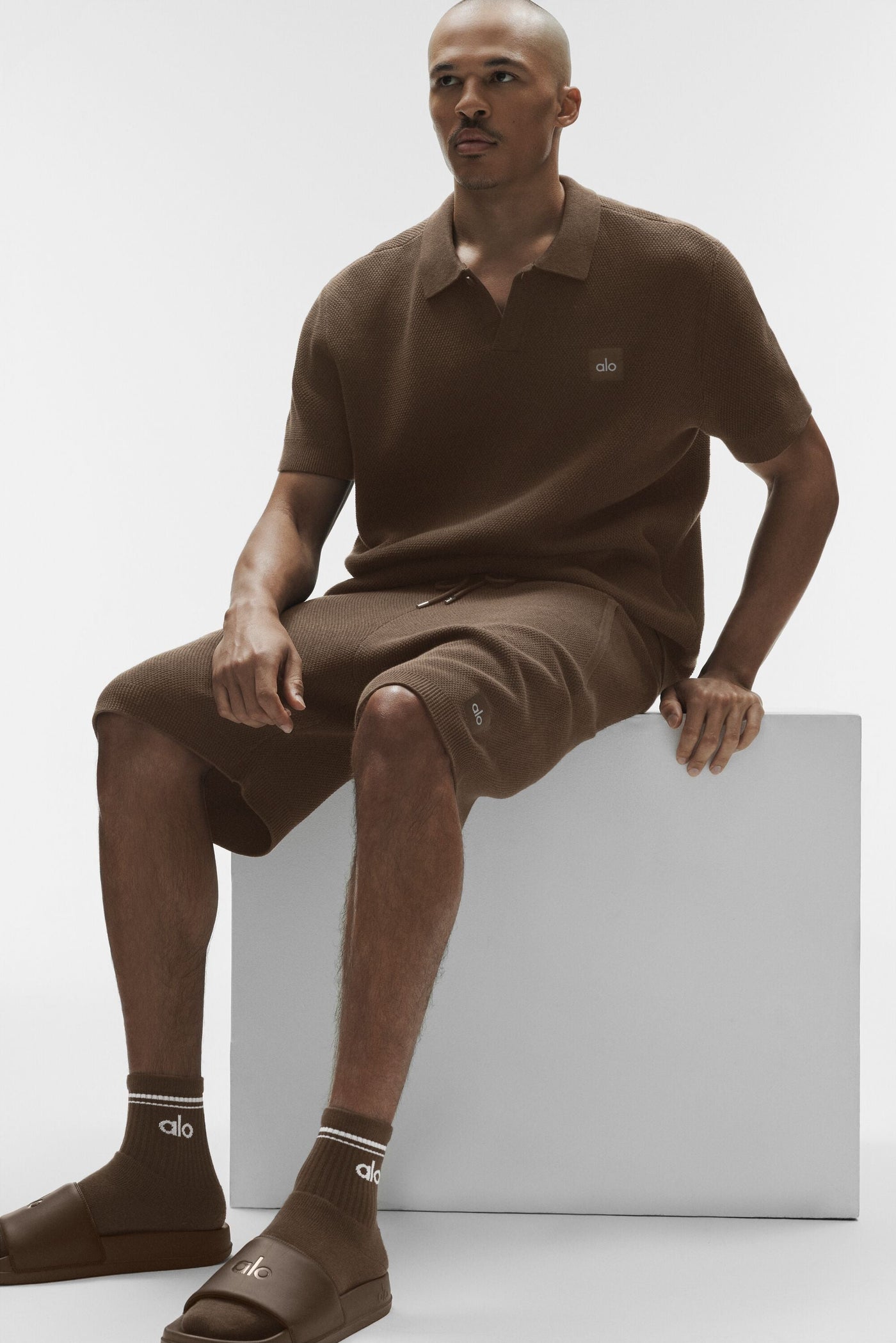 Polo En Maille Sports Club - Espresso